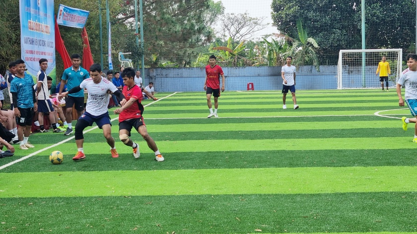 Khai mạc giải bóng đá mini thanh niên huyện Chư Păh (mở rộng) năm 2023