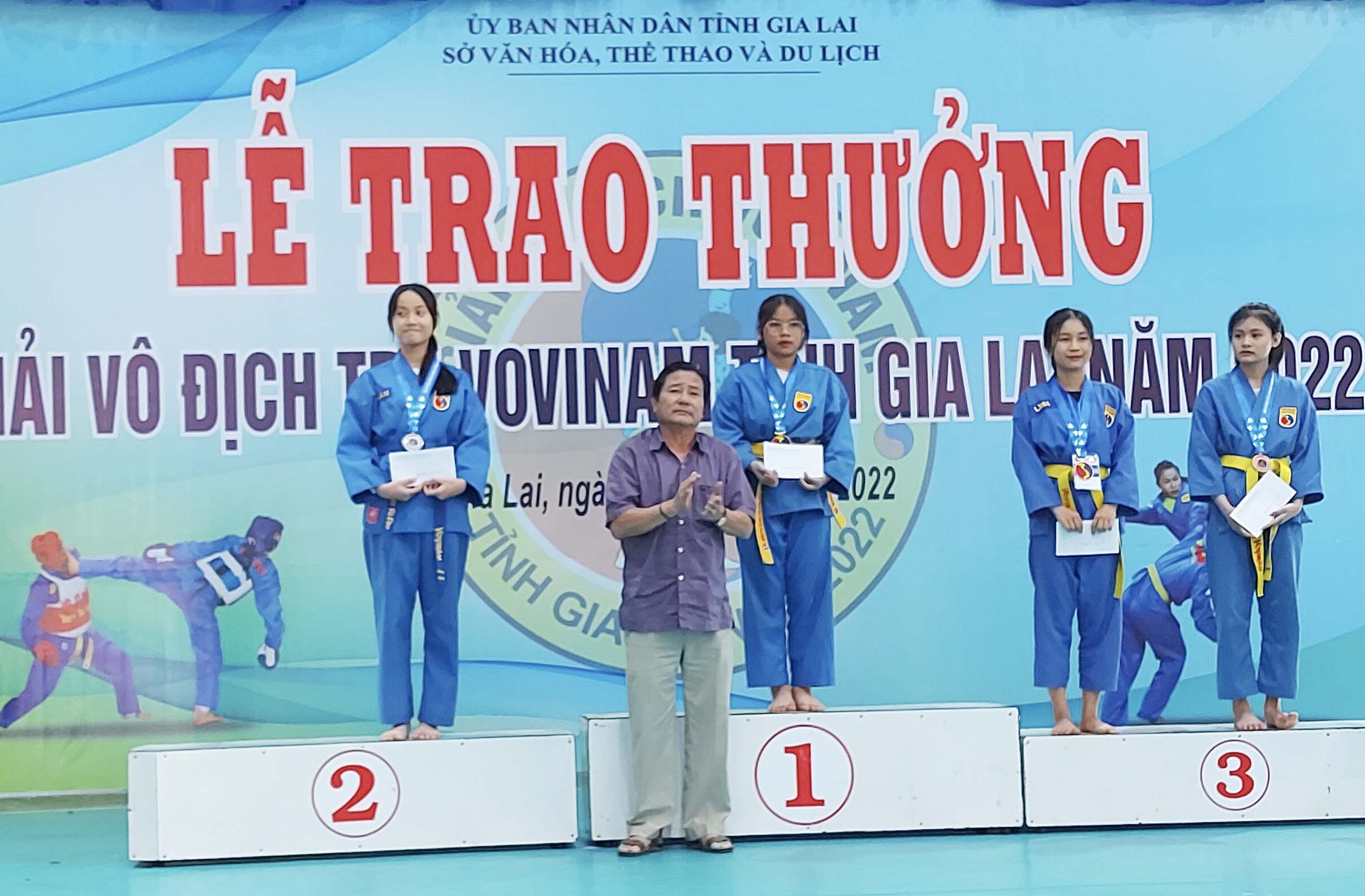  Giải Vô địch trẻ Vovinam tỉnh Gia Lai: Trao 25 bộ huy chương cho các vận động viên xuất sắc