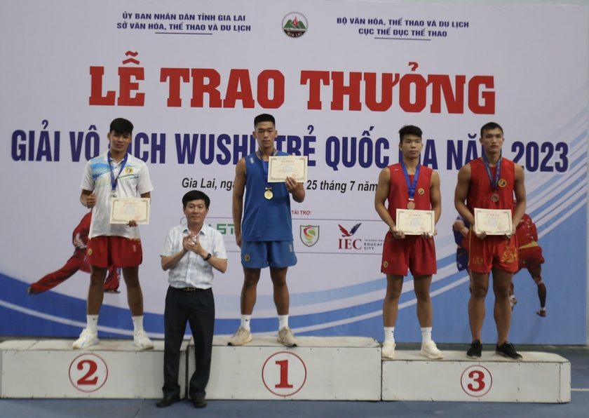 Gia Lai giành 2 huy chương vàng ở Giải Vô địch Wushu trẻ quốc gia