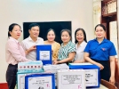 Bàn giao và chấm bài dự thi cuộc thi “ Đại sứ văn hóa đọc” năm 2025