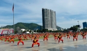 Hàng trăm võ sinh đồng diễn Võ cổ truyền tại Quảng trường Nguyễn Tất Thành