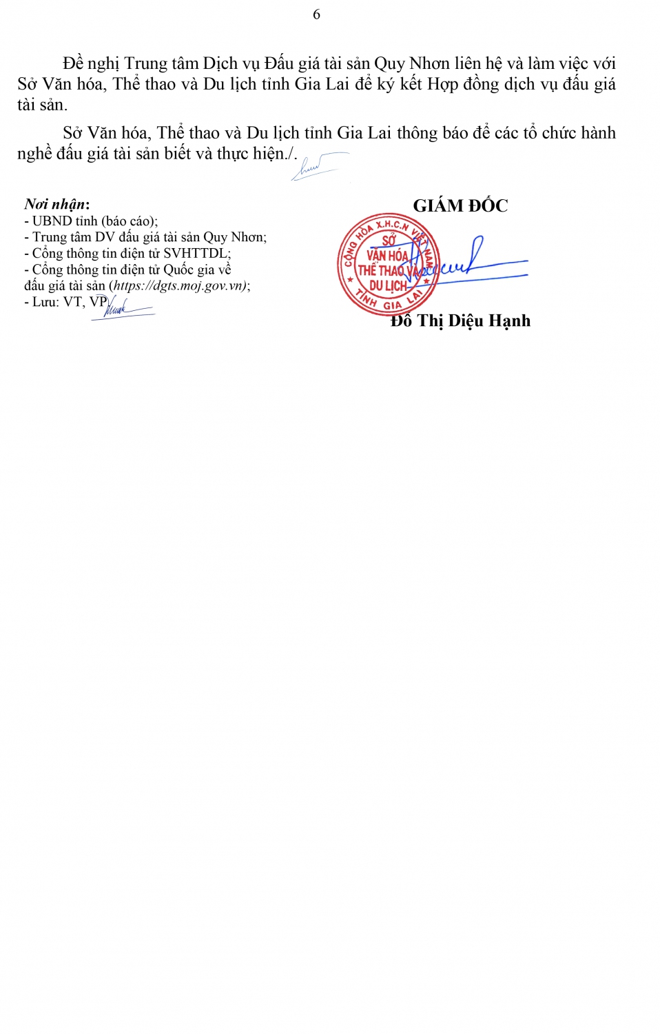 THONG BAO cham diem lua chon to chuc dau giax 6